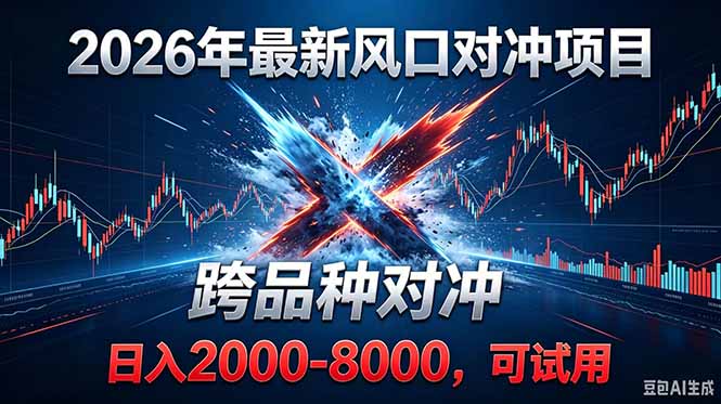 2026创业新风口！最新对冲！跨品种对冲！日收益2000-6000+-选优云网创