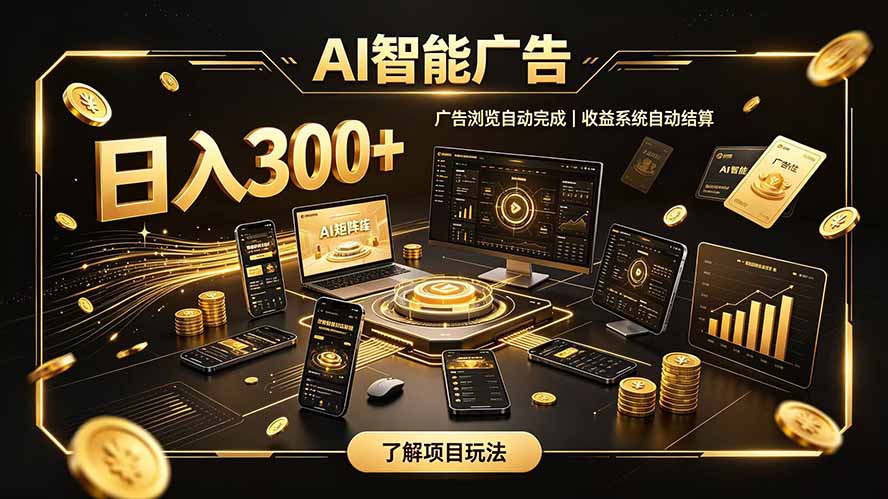 自研 AI 系统｜轻资产起步｜长期稳定收益｜宝妈 上班族轻轻松松日入300+-选优云网创