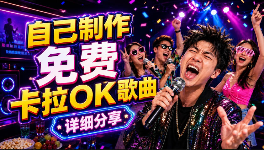 零基础AI制作免费卡拉OK视频教程，从歌曲生成、音轨分离到字幕制作、视频导出，手把手教学-选优云网创