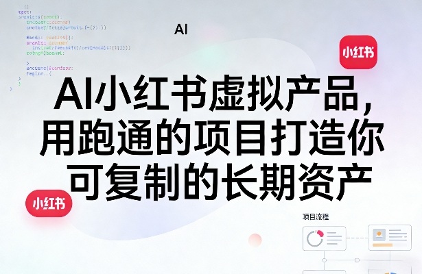 AI小红书虚拟产品，用跑通的项目打造你可复制的长期资产（更新0902）-选优云网创