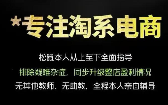 松鼠会电商VIP课程，从基础布局到高阶优化，助你掌握淘宝运营逻辑，提升店铺流量与转化-选优云网创