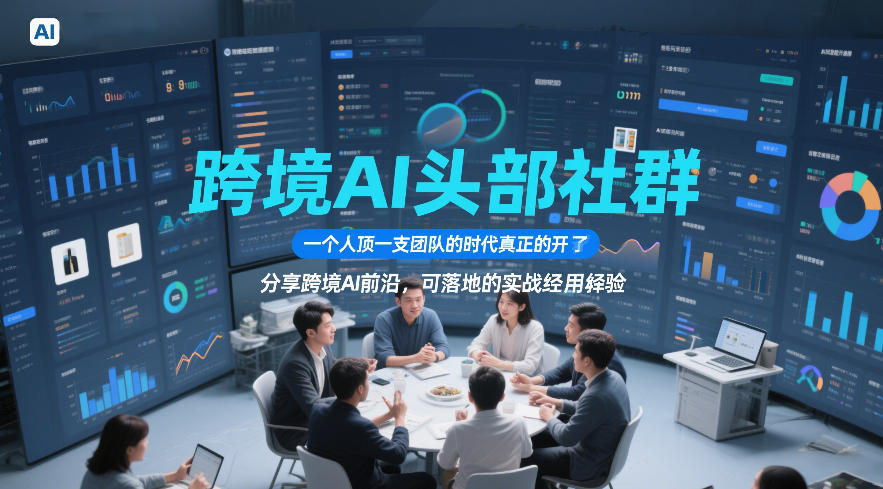 跨境AI头部社群，一个人顶一支团队的时代真正的开始了，分享跨境AI前沿，可落地的实战经验(更新6月29日)-选优云网创