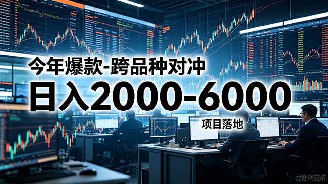 今年爆款-跨品种对冲日入2000-6000，项目落地！-选优云网创