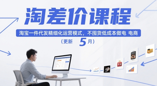 淘差价课程，淘宝一件代发精细化运营模式，不囤货低成本做电商(更新26年6月)-选优云网创
