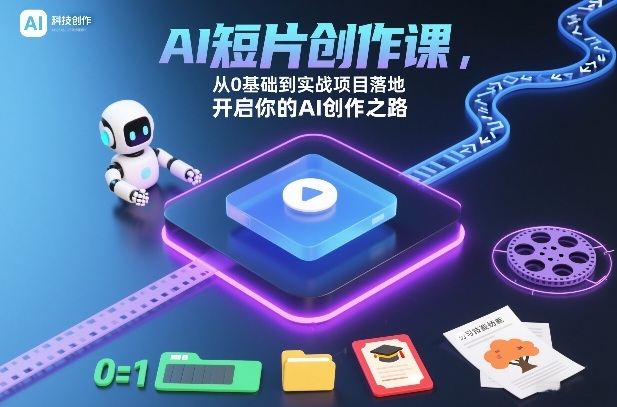 AI短片创作课,从0基础到实战项目落地,开启你的AI创作之路(更新0411)-选优云网创