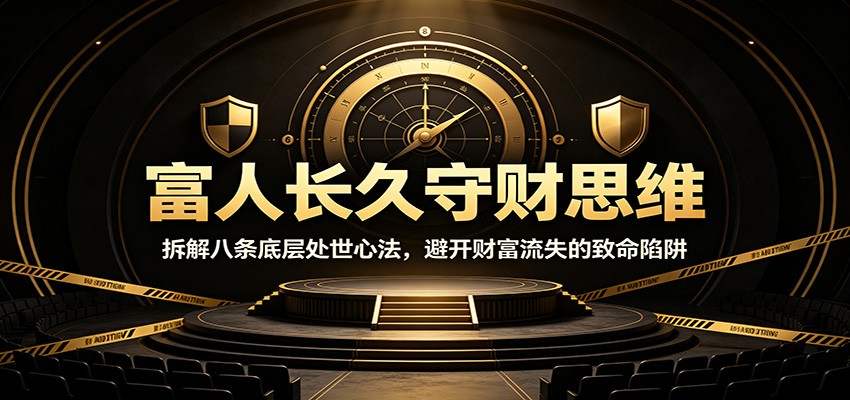 富人长久守财思维：拆解八条底层处世心法，避开财富流失的致命陷阱-选优云网创