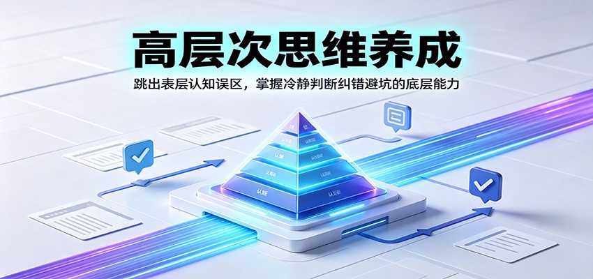 高层次思维养成：跳出表层认知误区，掌握冷静判断纠错避坑的底层能力-选优云网创