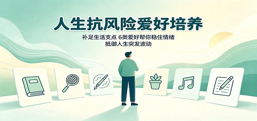 人生抗风险爱好培养：补足生活支点，6类爱好帮你稳住情绪，抵御人生突发波动-选优云网创