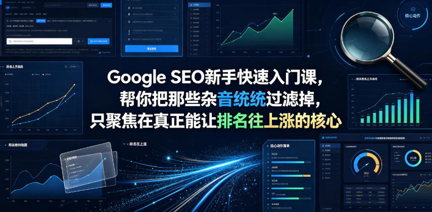 Google SEO新手快速入门课，帮你把那些杂音统统过滤掉，只聚焦在真正能让排名往上涨的核心动作【原创双语字幕】-选优云网创
