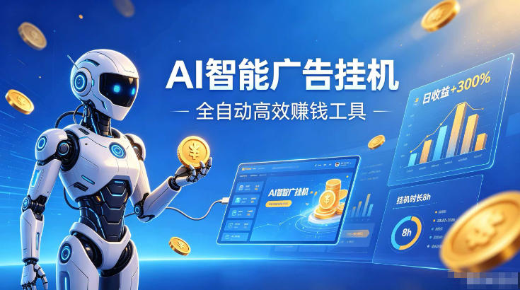 AI智能广告挂G，在家自动賺收益，全程无需人工操作、不用直播、不用拉人【揭秘】-选优云网创
