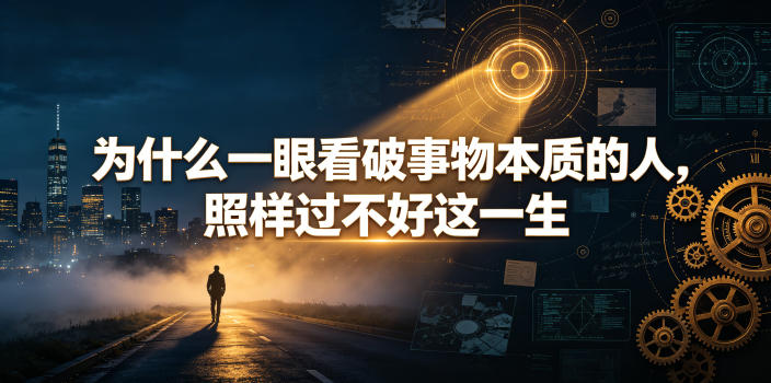 付费文章：为什么一眼看破事物本质的人，照样过不好这一生-选优云网创