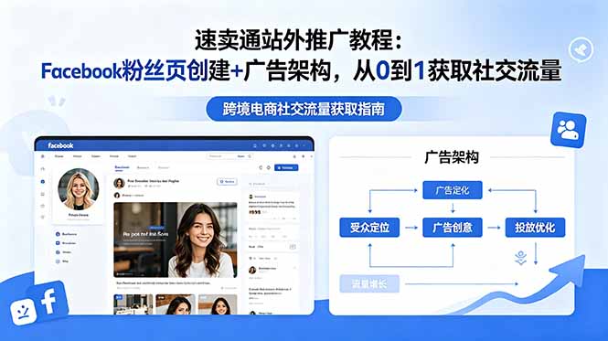速卖通站外推广教程：Facebook粉丝页创建+广告架构，从0到1获取社交流量-选优云网创
