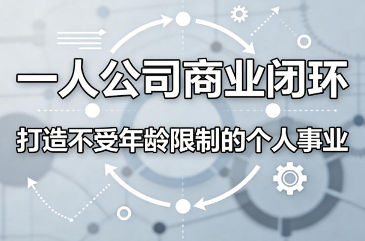 一人公司商业闭环，打造一份不受年龄限制的个人事业-选优云网创