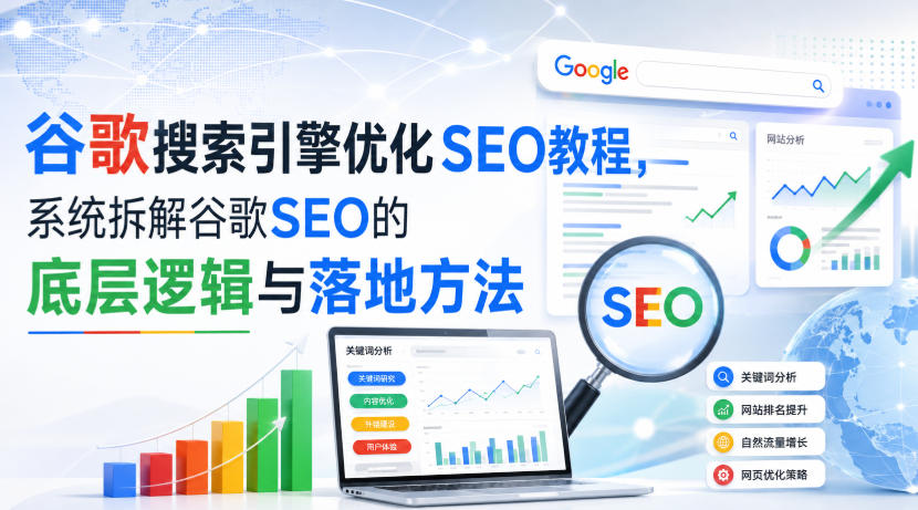 小白新君SEO·谷歌搜索引擎优化SEO教程，系统拆解谷歌SEO的底层逻辑与落地方法（部分更新2026）-选优云网创