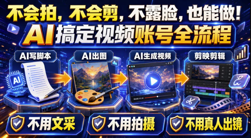AI短视频起号实战项目，用AI做视频起号，45天涨粉12W，一条广告8.5k，广告接到手软，引流、变现两不误！-选优云网创