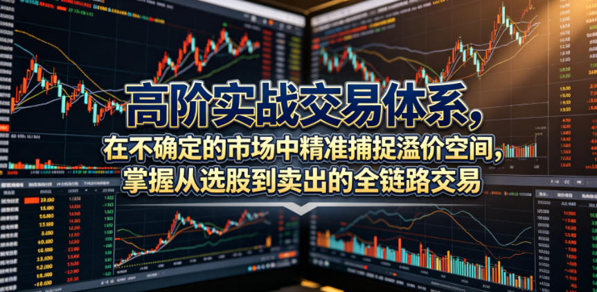 高阶实战交易体系，在不确定的市场中精准捕捉溢价空间，掌握从选股到卖出的全链路交易心法(更新6月)-选优云网创