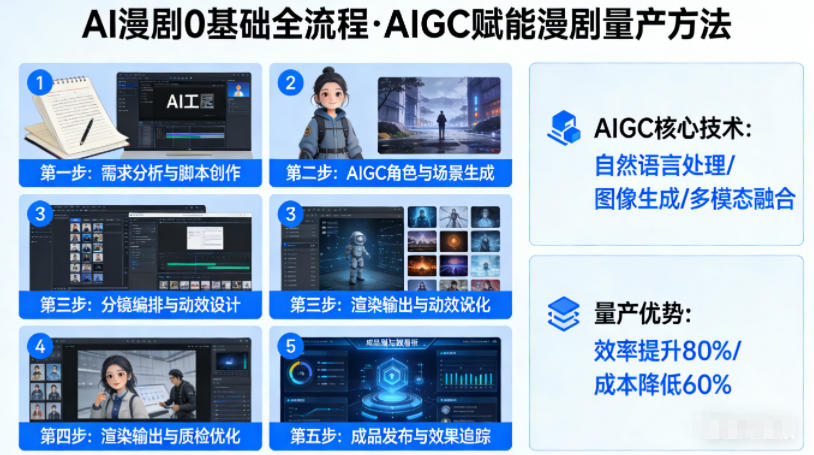 AI漫剧0基础全流程，快速掌握AIGC赋能的漫剧量产方法-选优云网创
